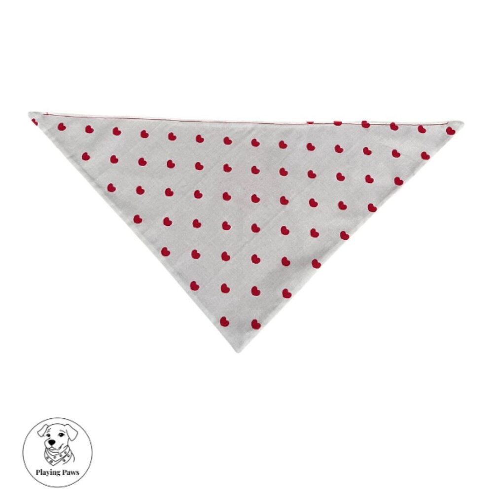 Handmade Double-Sided Dog Bandana (Small)